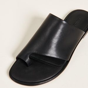 VINCE Edris Slip-On Leather Strap Sandal